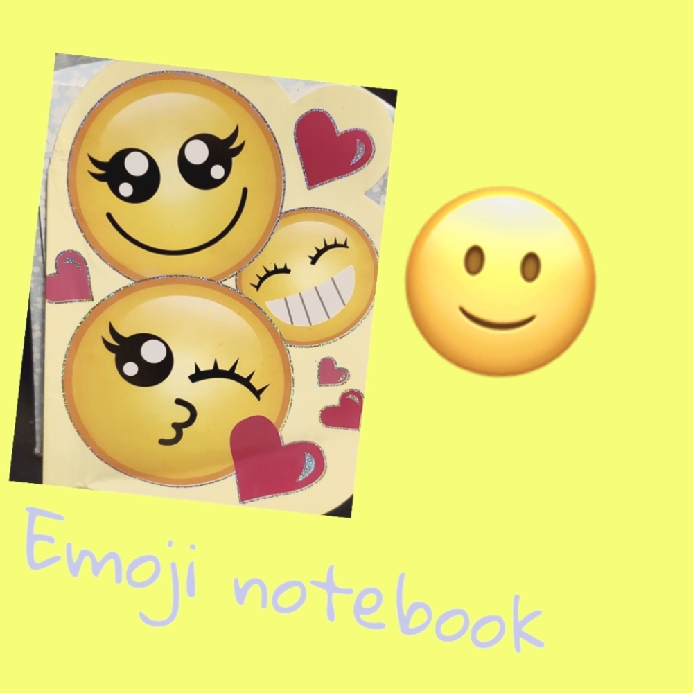 Cute emoji notebook mini thin paper